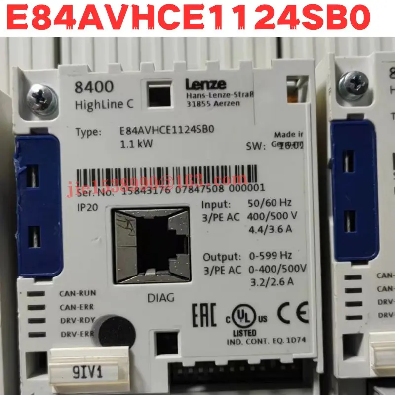 Used Frequency converter E84AVHCE1124SB0  Normal Function Tested OK