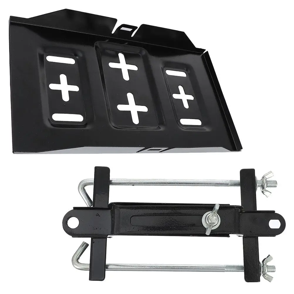 

1Sets Adjustable Hold Down Bracket Tray Universal Clamp Holder Metal Steel Storage Mount for Car Marine