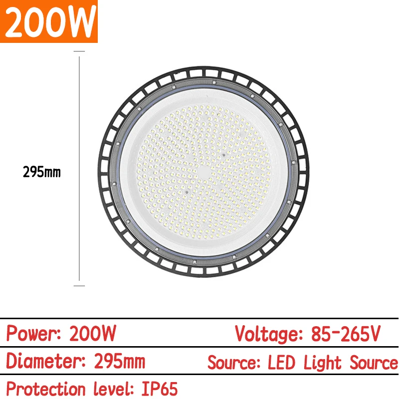 Super Heldere 300W UFO LED Hoogbouw Verlichting AC265V Waterdichte Commerciële Industriële Markt Magazijn Garage Workshop Garage Lamp