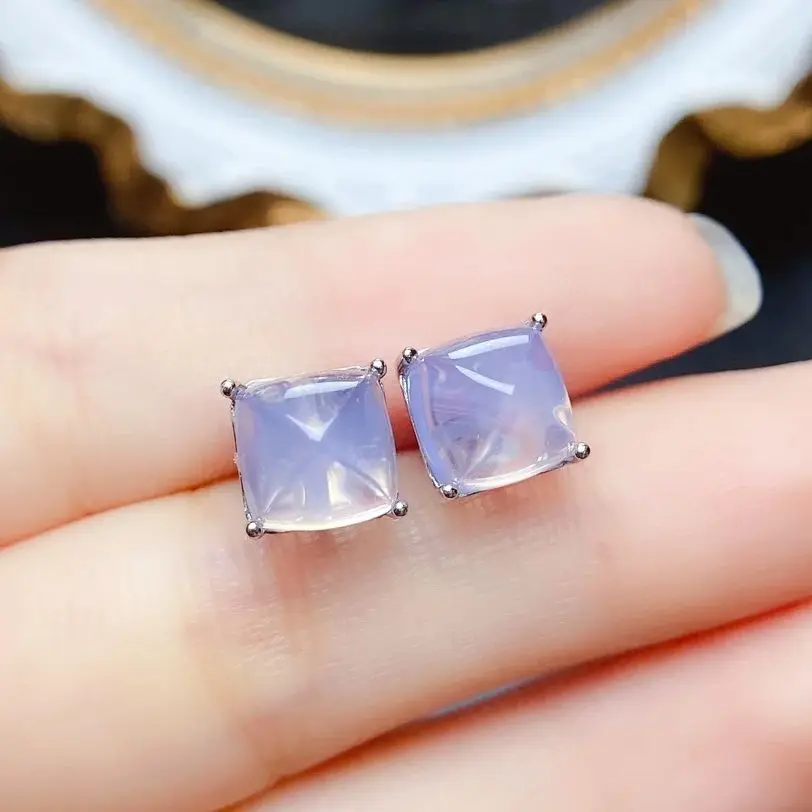 

Lavender Amethyst Earrings in 925 Sterling Silver Natural Birthstone Gems Women Stud Earrings 925 Silver Earrings For Gift