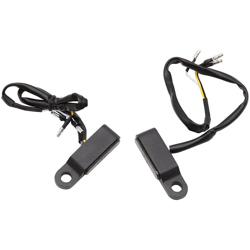 2Pcs Motorcycle Mini LED Turn Signal Running Lights Handlebar Blinker Indicators Lamps For Harley Davidson Touring Accessories