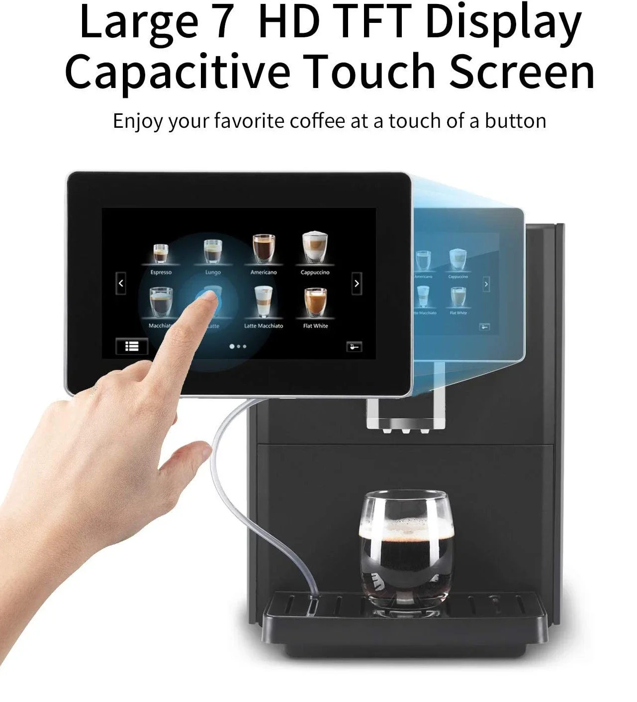 Wholesale Price Commercial 19 Bar Touch Screen Automatic Espresso Coffee Maker Machine With Grinder