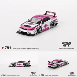 PreSale MINIGT 781 1:64 LBWK LB Super Silhouette S15 Silvia Auto Finesse SEMA 2023 Diecast Diorama Model Collection Toys