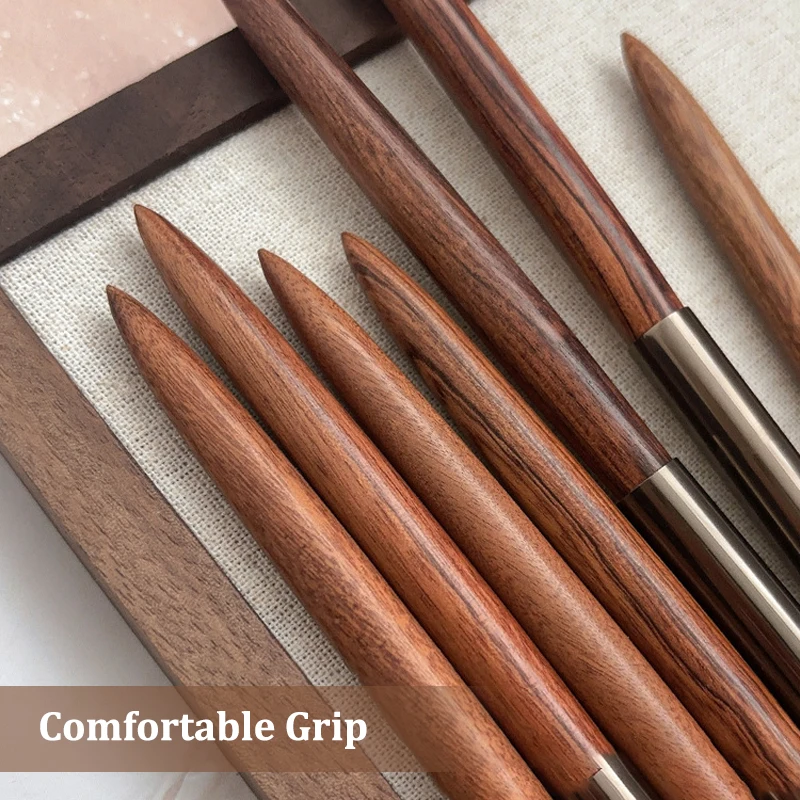 Penna per pittura Ombre per nail art con smalto gel UV in legno di noce con pennello per dettagli di copertura Pennello da disegno Strumento per manicure di alta qualità