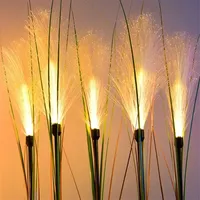 LED Solar Garden Lamp Outdoor Waterproof Reed Light Lawn Yard Garden Christmas Decoration Path Lighting Decor Solar Power Light