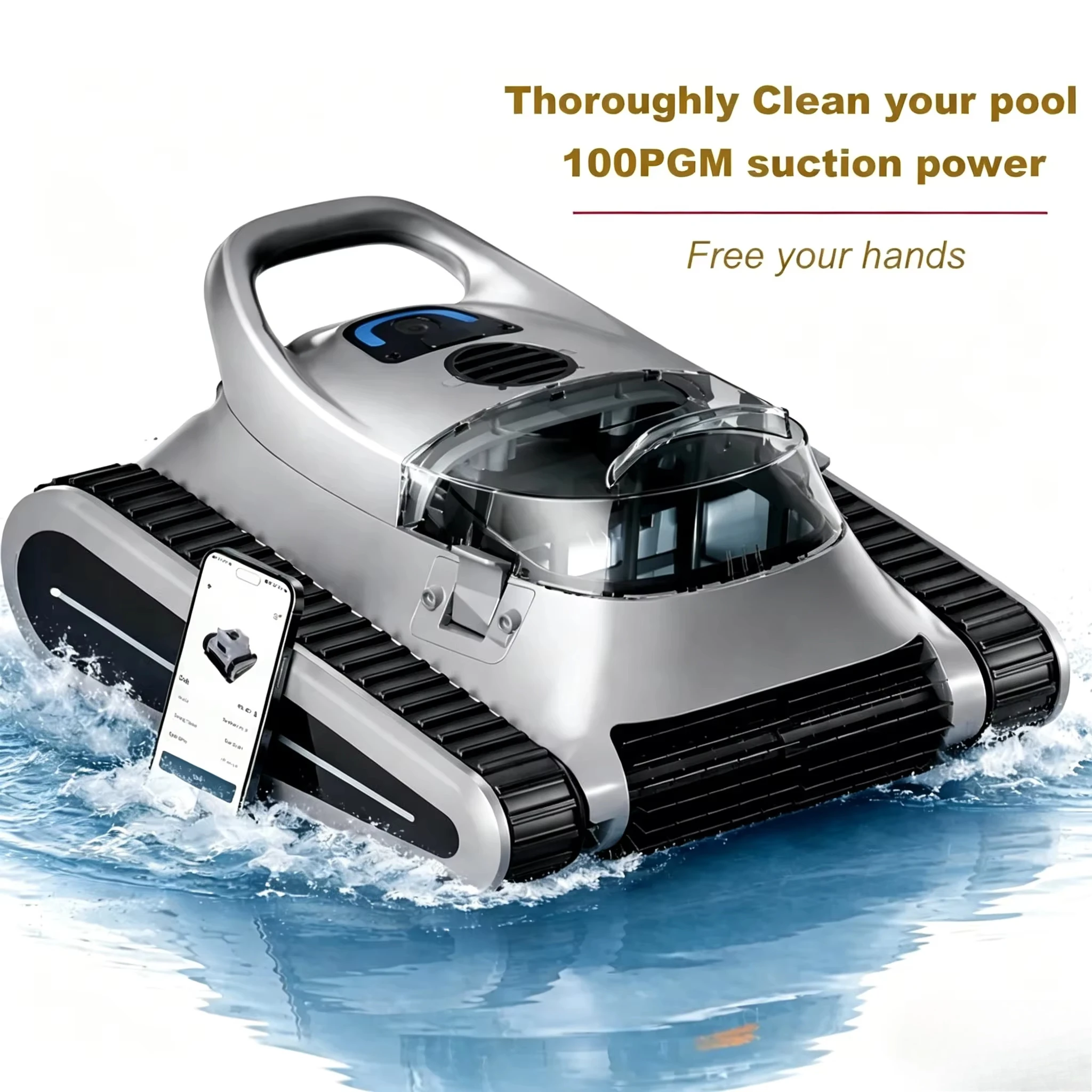 

Applicable to pool robot Robot Cleaner Solar Electric Automatic Vacuum Rechargeable Swimming Pool Surface Leaf Skimmer Cordless