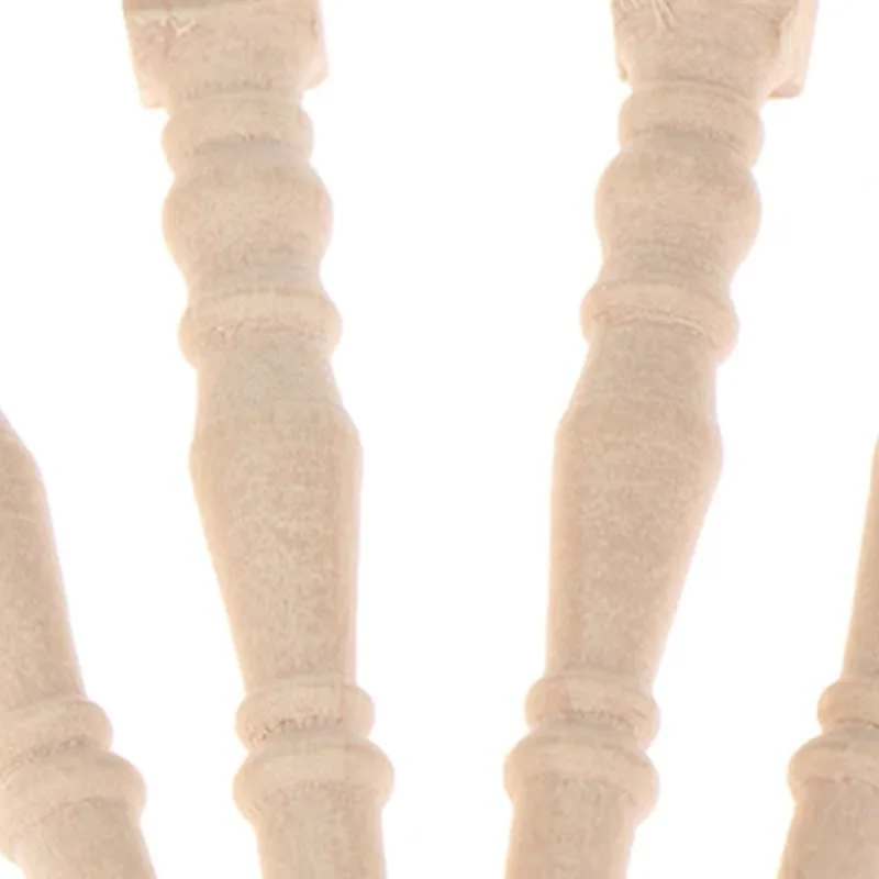 1:12 Dollhouse Miniature Wooden Chair Table Leg DIY Furniture Accessories Toys