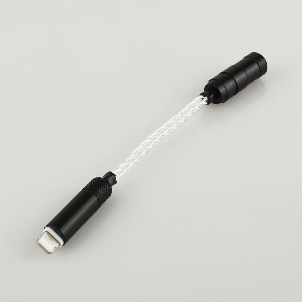 para Lightning para adaptador de tomada de fone de ouvido de 3,5 mm e 2,5 mm para iPhone 8 X 7 plus 5 6 5s