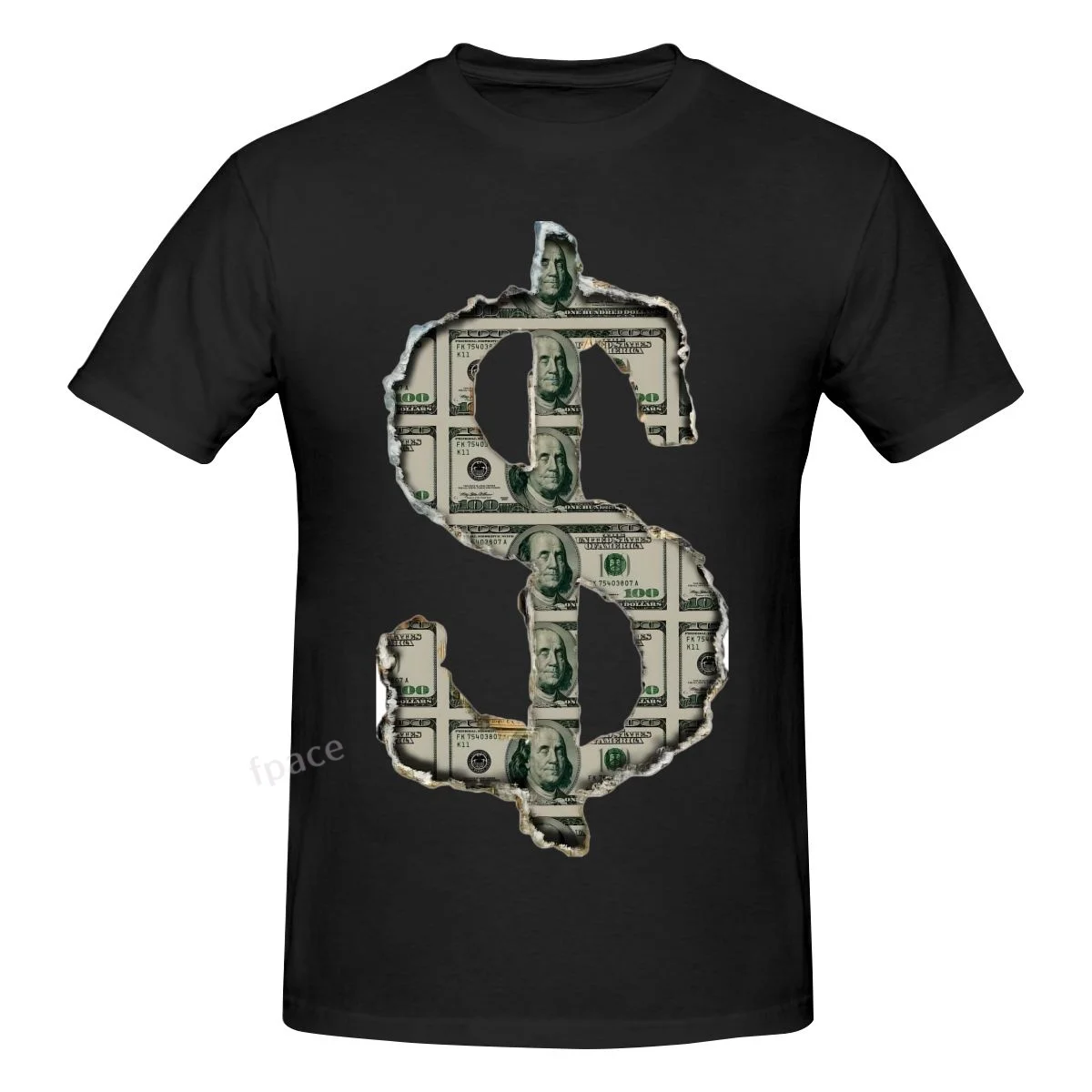 

Dollar Casual Cotton Summer Men Clothing Tops Men's Basic Short Sleeve T-Shirt