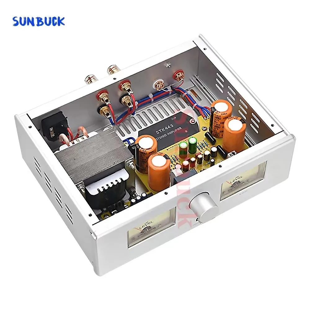 

Sunbuck Reference Новая схема STK443 25 Вт 2,0-канальный усилитель HIFI Усилитель мощности Аудио Дополнительный Bluetooth