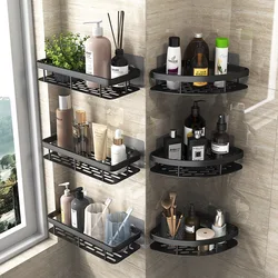 mensola da bagno lega di alluminio mensola da doccia accessori bagno makeup storage organizer senza forare mensola da parete