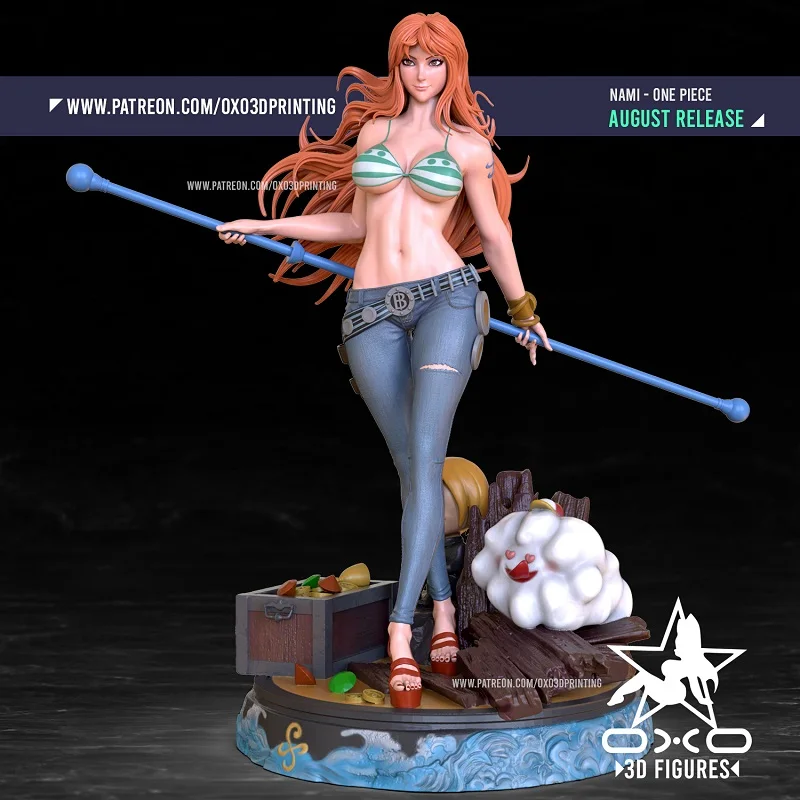 

LindenKing A703 1/8 Scale 1/6 3D Resin Nami Figure Garage Kits GK Model Unpainted White-Film Collections To Modelers NO Color