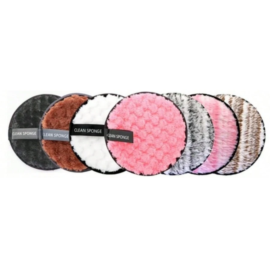 5 Stuks Zachte Huid Make-Up Remover Reiniging Polyester Gereedschap Voor Mannen En Vrouwen - afbeelding 1
