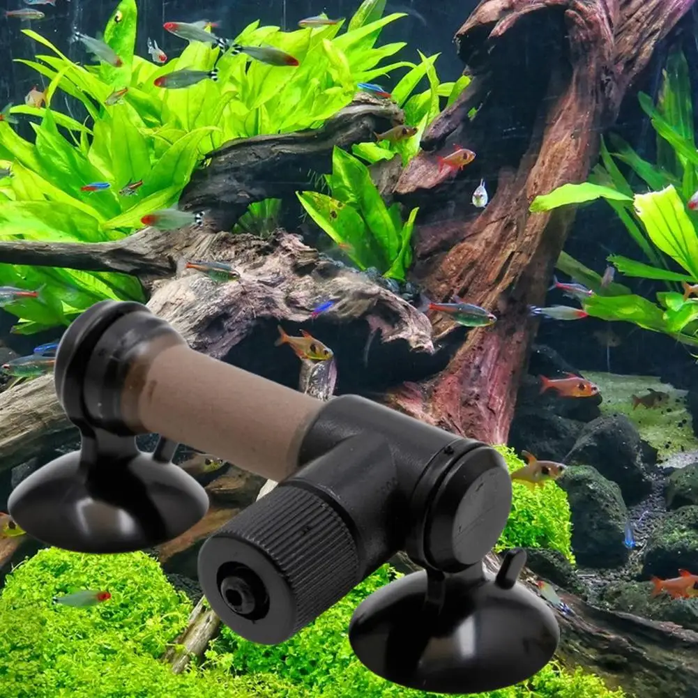 Aquarium Atomizer Dual Suction Cup Aquatic Plants Growing Plastic CO2 Diffuser Tessellator Atomizer Aquarium Supplies