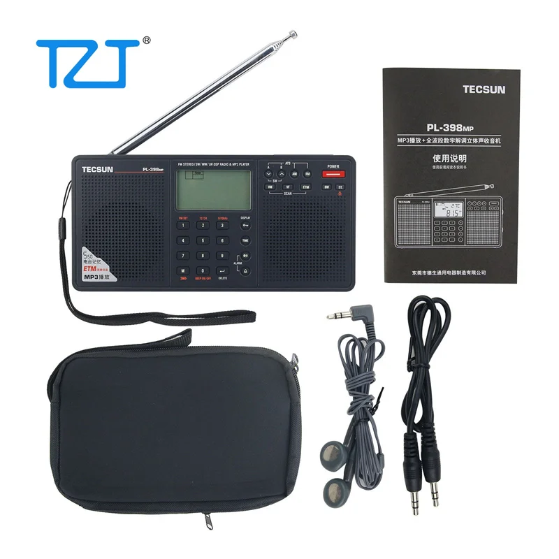 

TECSUN PL-398MP Full Band Radio Digital DSP Radio Receiver FM Stereo/SW/MW DSP Radio & MP3 Player