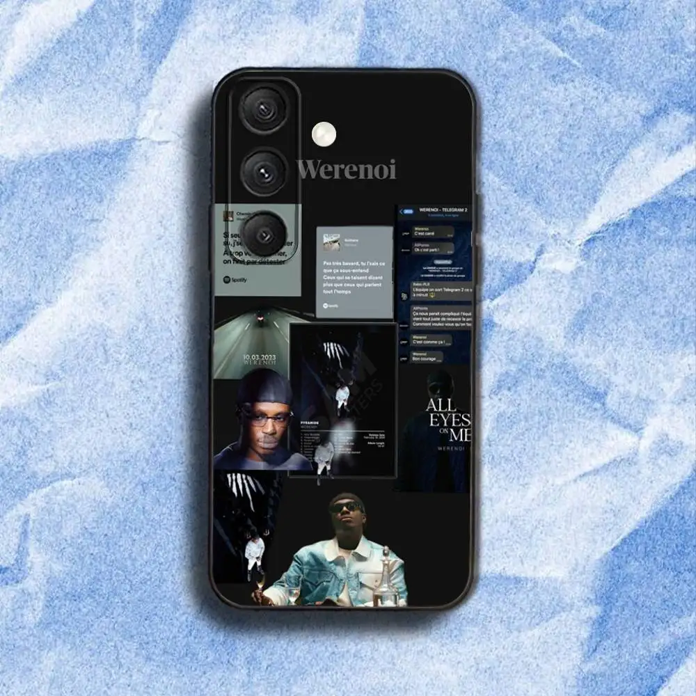 Чехол для телефона W-Werenoi DiamantS N-Noir для Samsung S 25,24,23,22,30,21,10,9,Ultra,Plus,Lite,FE,4,5G, черный мягкий чехол