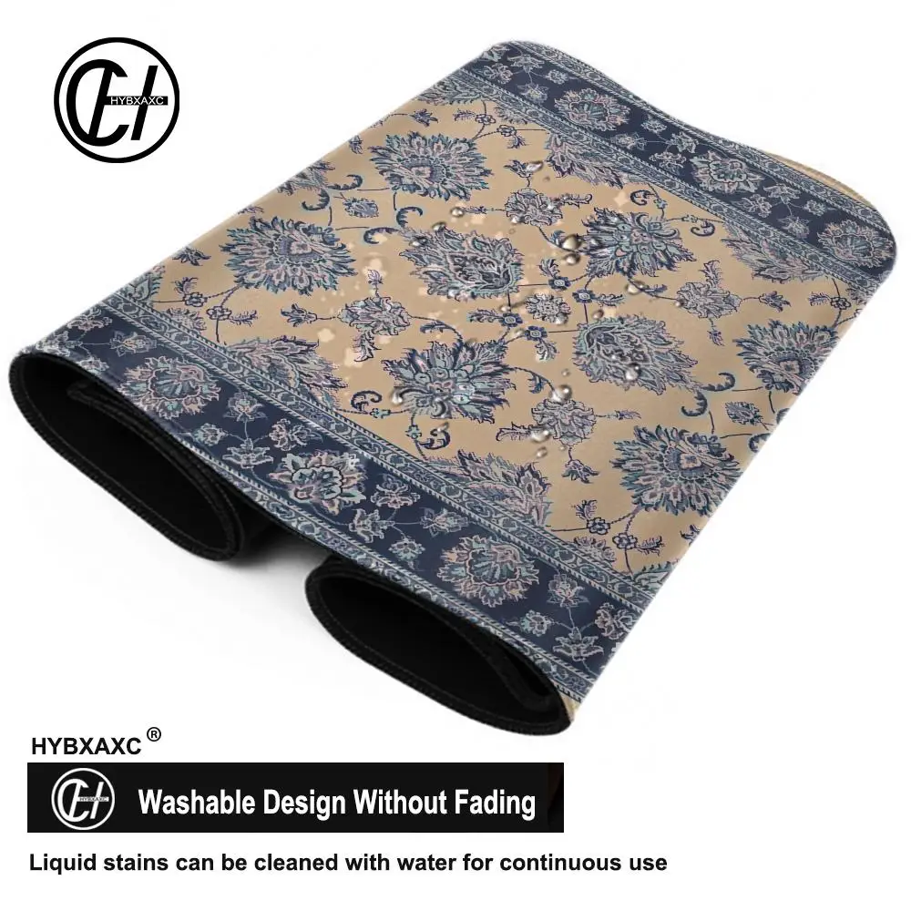 Imagem -06 - Persian Carpet Mysterious Desk Mouse Pad Cute hd Desk Pad Extended Gaming Keyboard Mats Large 100x50cm Xxl Gamer Mousepad