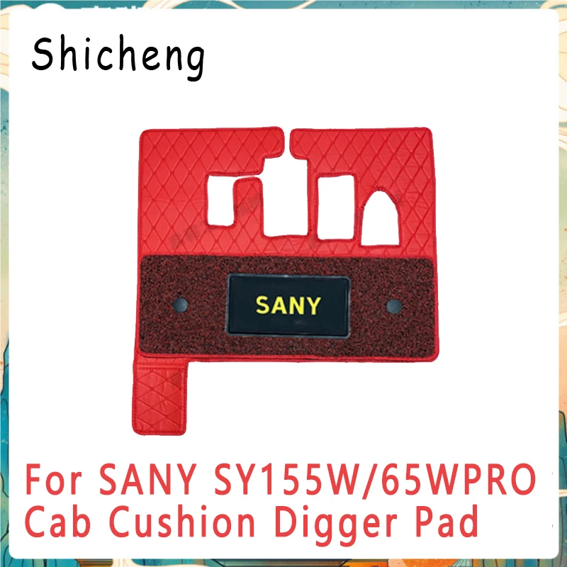 

2023 Floor Mats Wheel Excavation For SANY SY155W/65WPRO Cab Cushion Digger Pad Interior Accessories