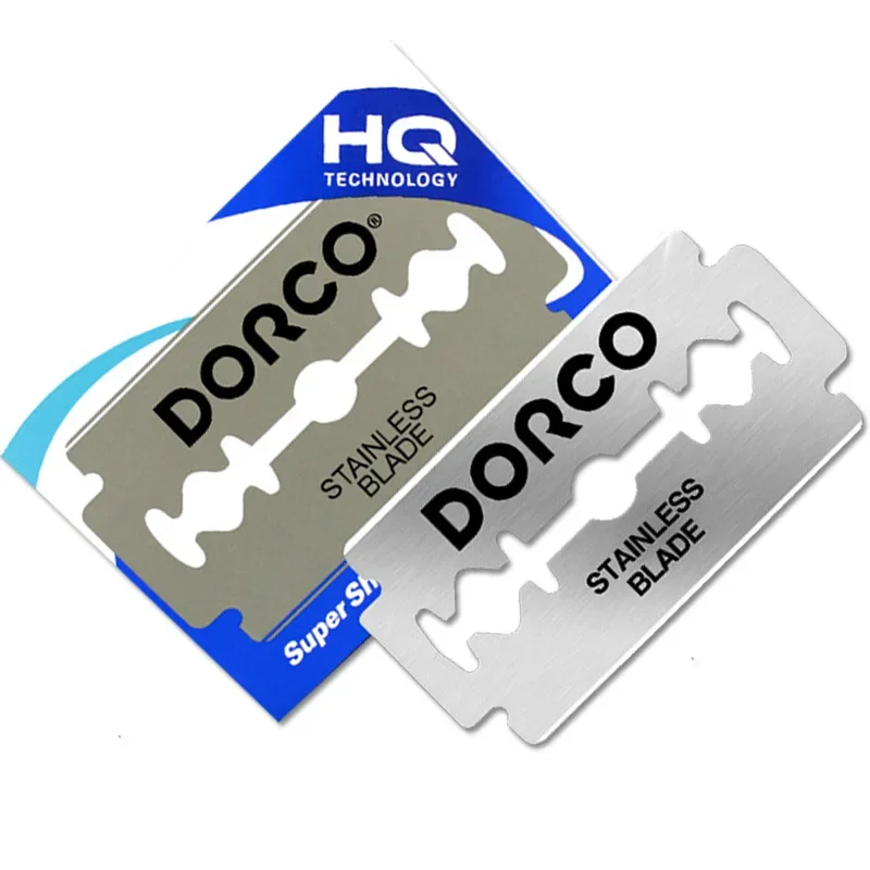 Authentic Dorco Multi-Langhua Razor Blades Stainless Steel Double-Sided Shaving Razor Blades Eyebrow Trimming Razor Blades