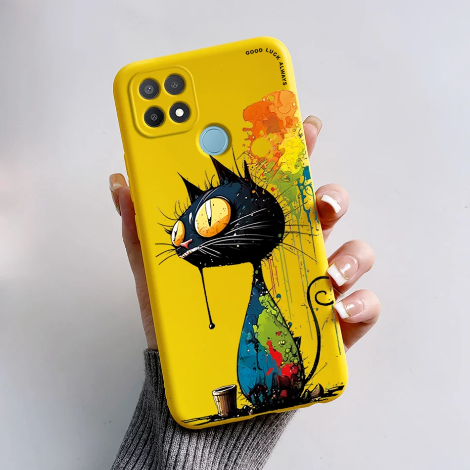 For Oppo A15 A15s A35 Case Cute Cartoon Back Cover Soft Silicone Phone Case For Oppo A15s A 15 s OppoA15 A 35 Coque Capa Bumper