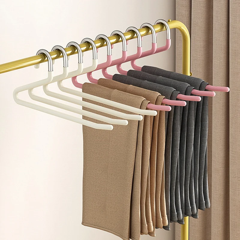 

4 шт., пластиковая вешалка для брюк типа гуся, шкаф, телескопическая вешалка для одежды типа Z, многослойная вешалка для хранения