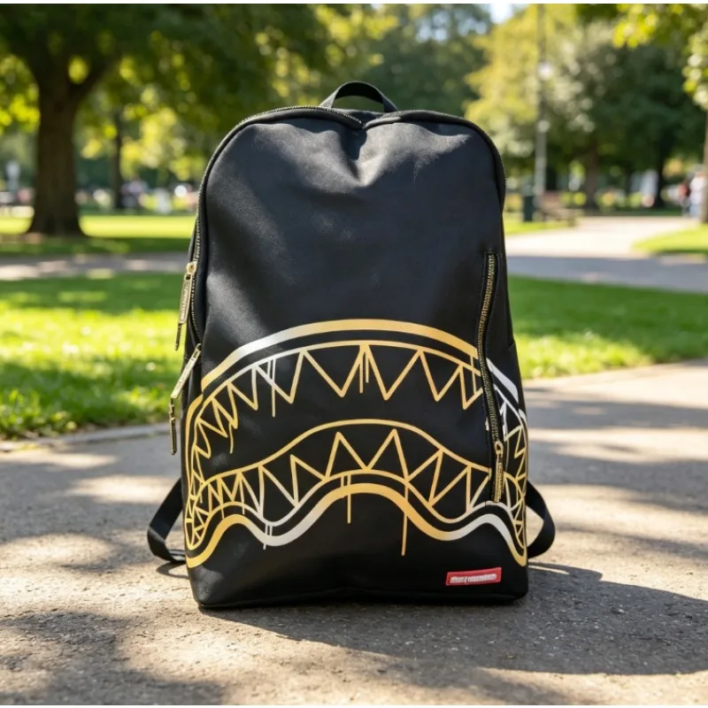 2026 Shark Trendy Backpack Backpack Student New Large Capacity Fashion Designer School Bag for Casual Men and Women Gifts