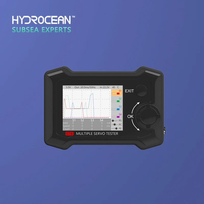 ToolkitRC ST8 8-channel servo motor comprehensive tester with 4 independent interface signal testing current collector