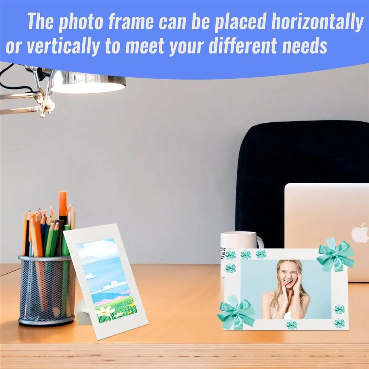 &A11I 30 Pack Paper Picture Frames for 4 x 6Inch Photos, Standing White Cardboard Photo Frames with Easel DIY Crafts Frame