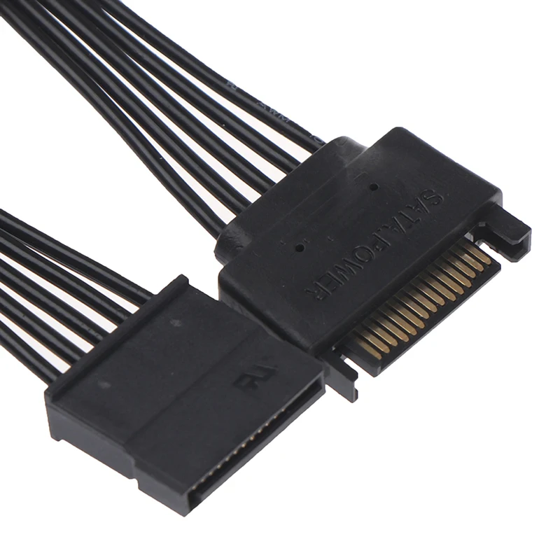 30CM SATA 15Pin Male To Female Power Extension Cable HDD SSD Power Supply Cable SATA Power Cable For PC