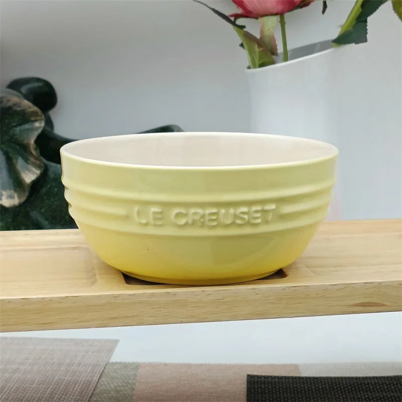 Ceramic Round Bowl Cool Color Multi-Functional Soup Salad Ramen Large Bowl Tableware Home Kitchen Accessories Gift