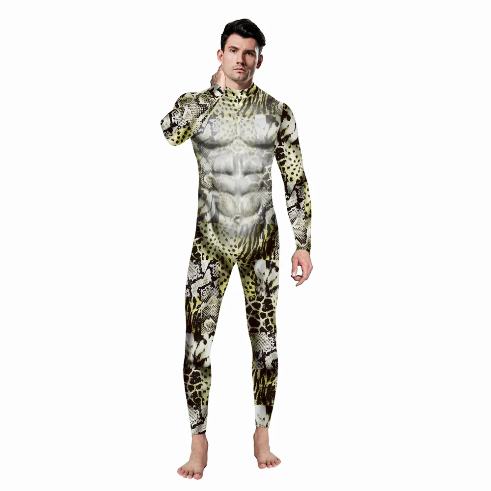 Halloween Purim Cosplay Kostüm Karneval Kleidung Zentai Erwachsene Männer Bodysuit Anime Kleid 3D Druck Overall Festival Partei Garment