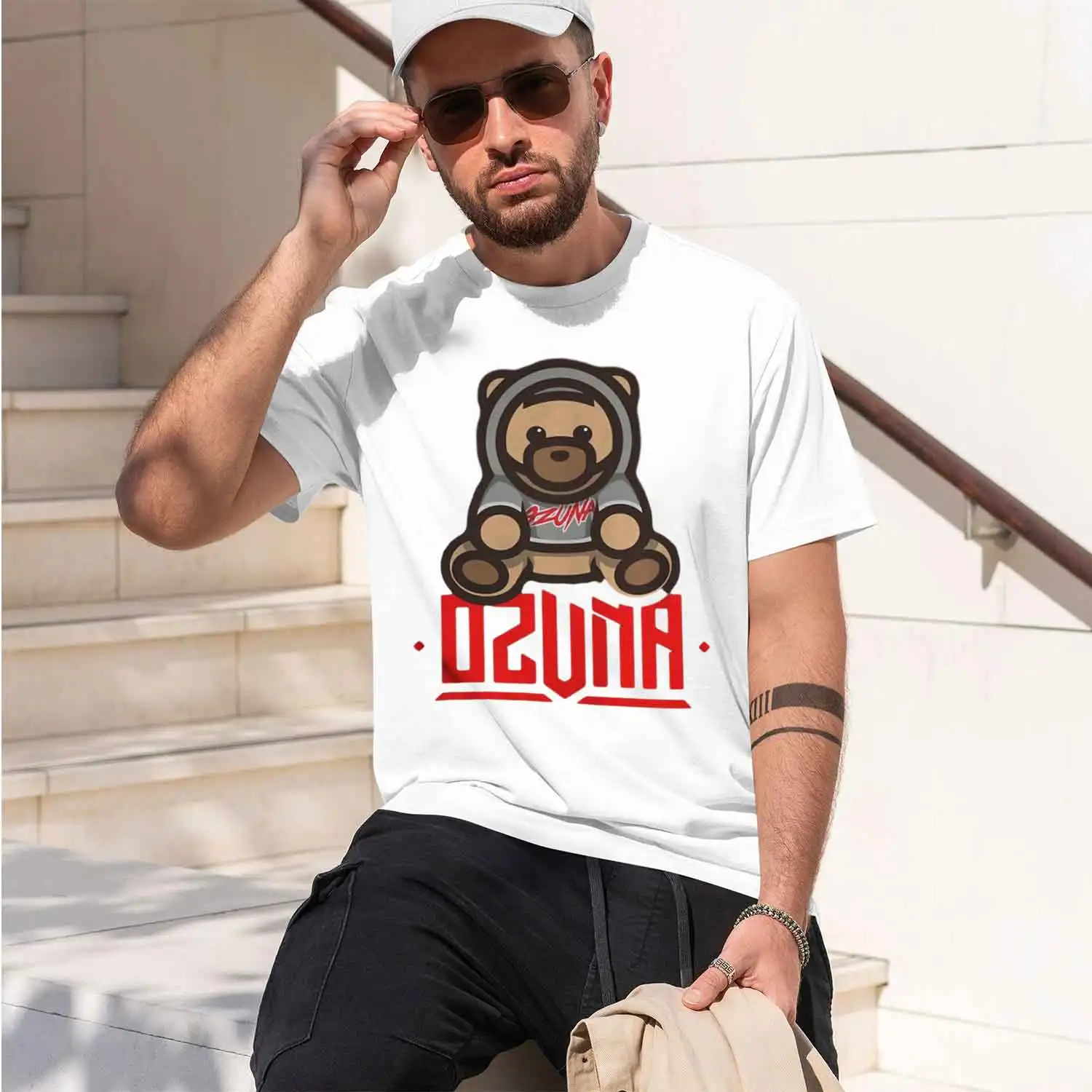 OZUNA logo new design best shirt fashion summer tshirt new brand tee-shirt male tops op shipping Funny Tees 2026 New Model