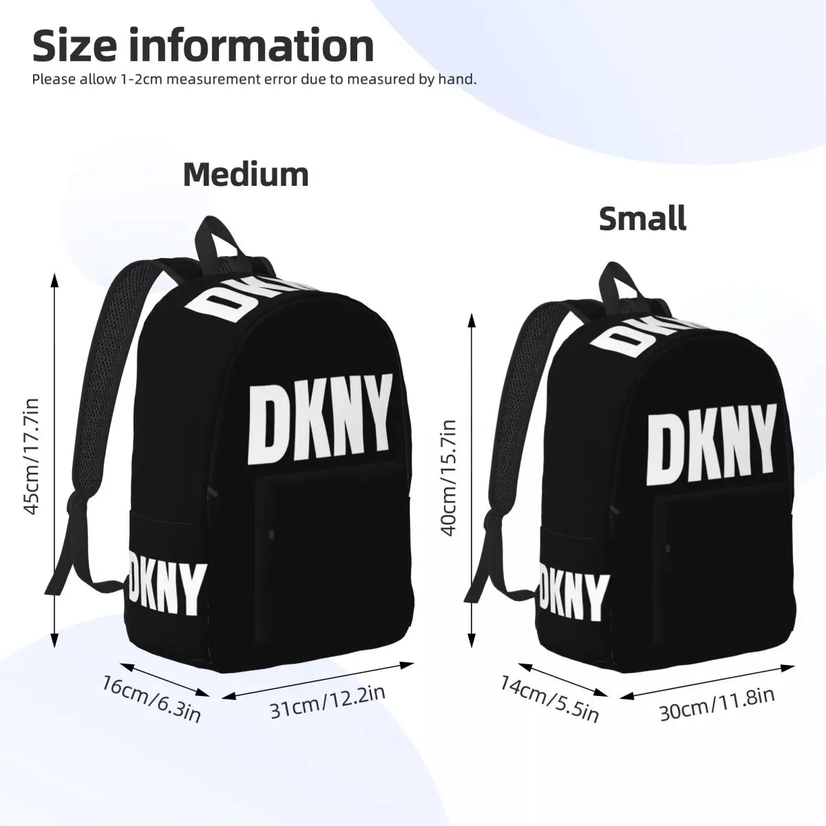 Fashion DKNYs Backpack for Men Women Teenage High School Work Daypack Laptop Computer Canvas Bags Gift