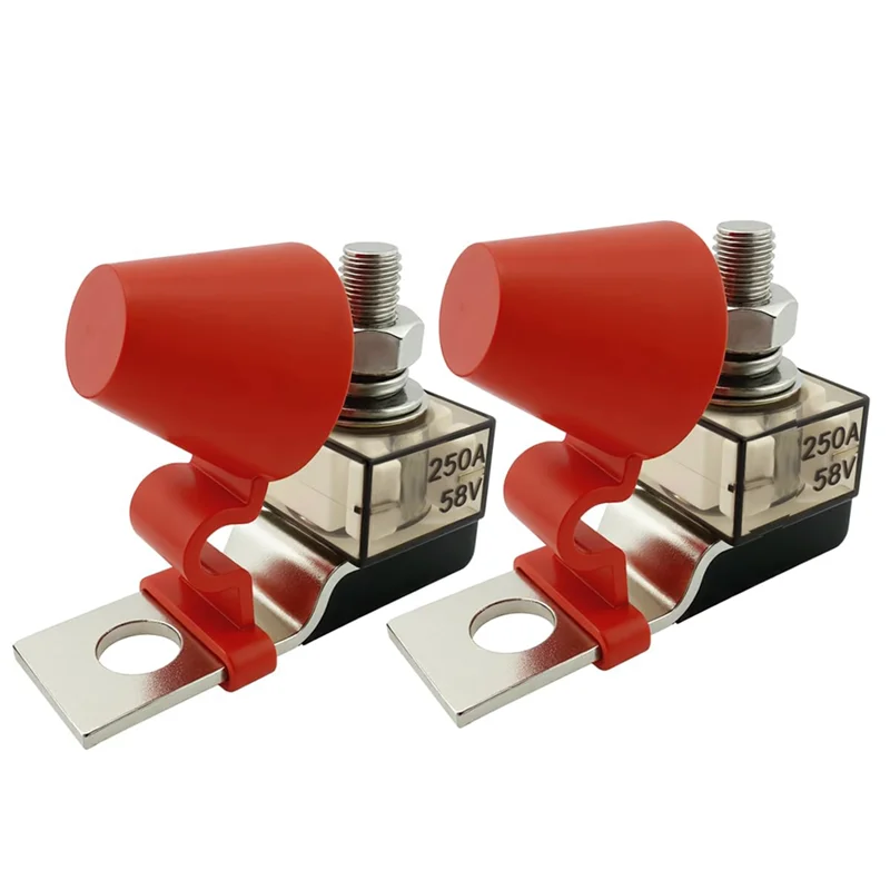 

AC23-MRBF Terminal Fuses Block Kit- For Boats, Marine, Rvs, Solar Systems Compatible 58V DC Max/IP66 Waterproof Fuse(2Pcs) 250Am