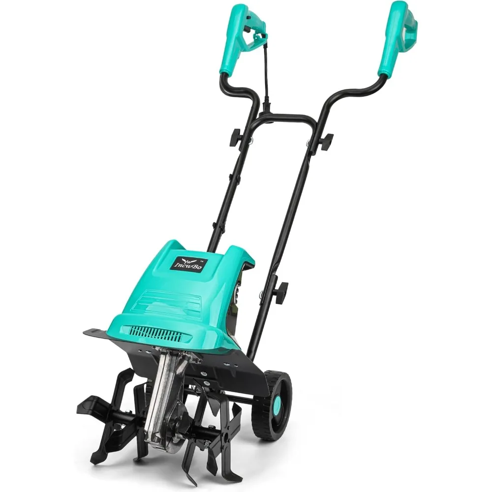 

Electric Garden Tiller Electric Cultivator 12 Inch Tilling Width 8-Inch Electric Tiller 10.5 Amp Tiller for Garden Yard