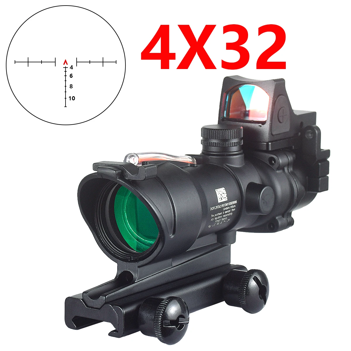 EOTECH G33 G43 3X G45 5X المكبر 558 المجسم كوليماتور ريد دوت البصر 4X32 البصر مع ريد دوت الألياف البصرية الحقيقية RifleScope