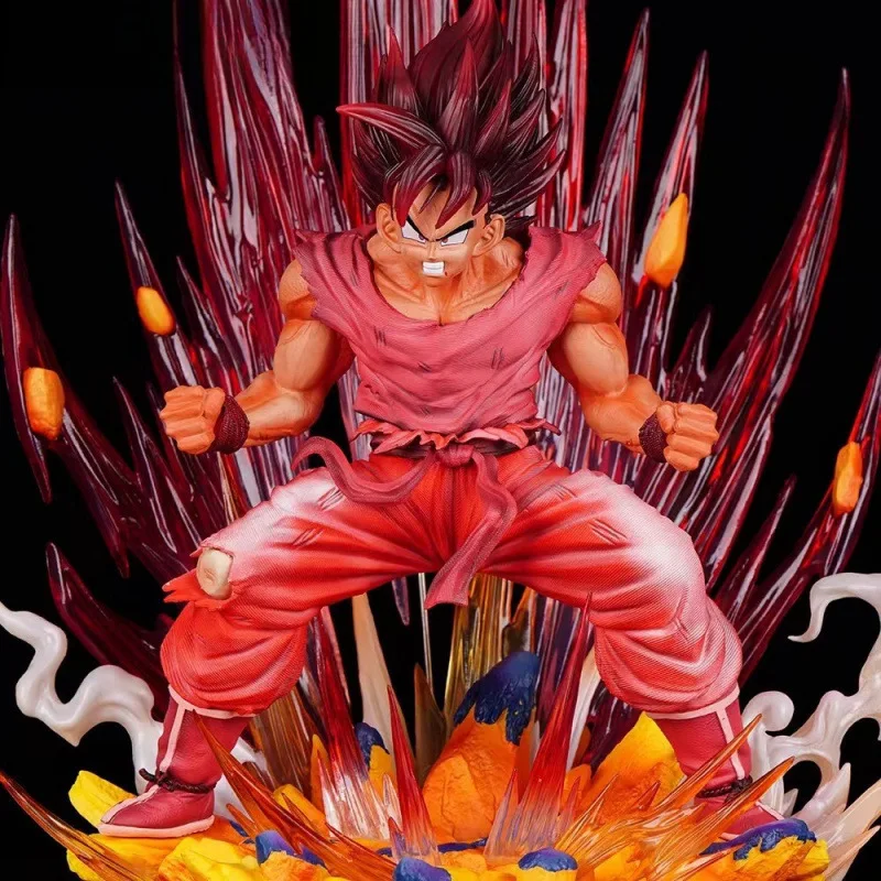 38 cm Kaiouken Son Goku Figur Dragon Ball Son Goku Action-figuren PVC Anime Sammlung Modell Spielzeug Ornamen Geburtstag Geschenke