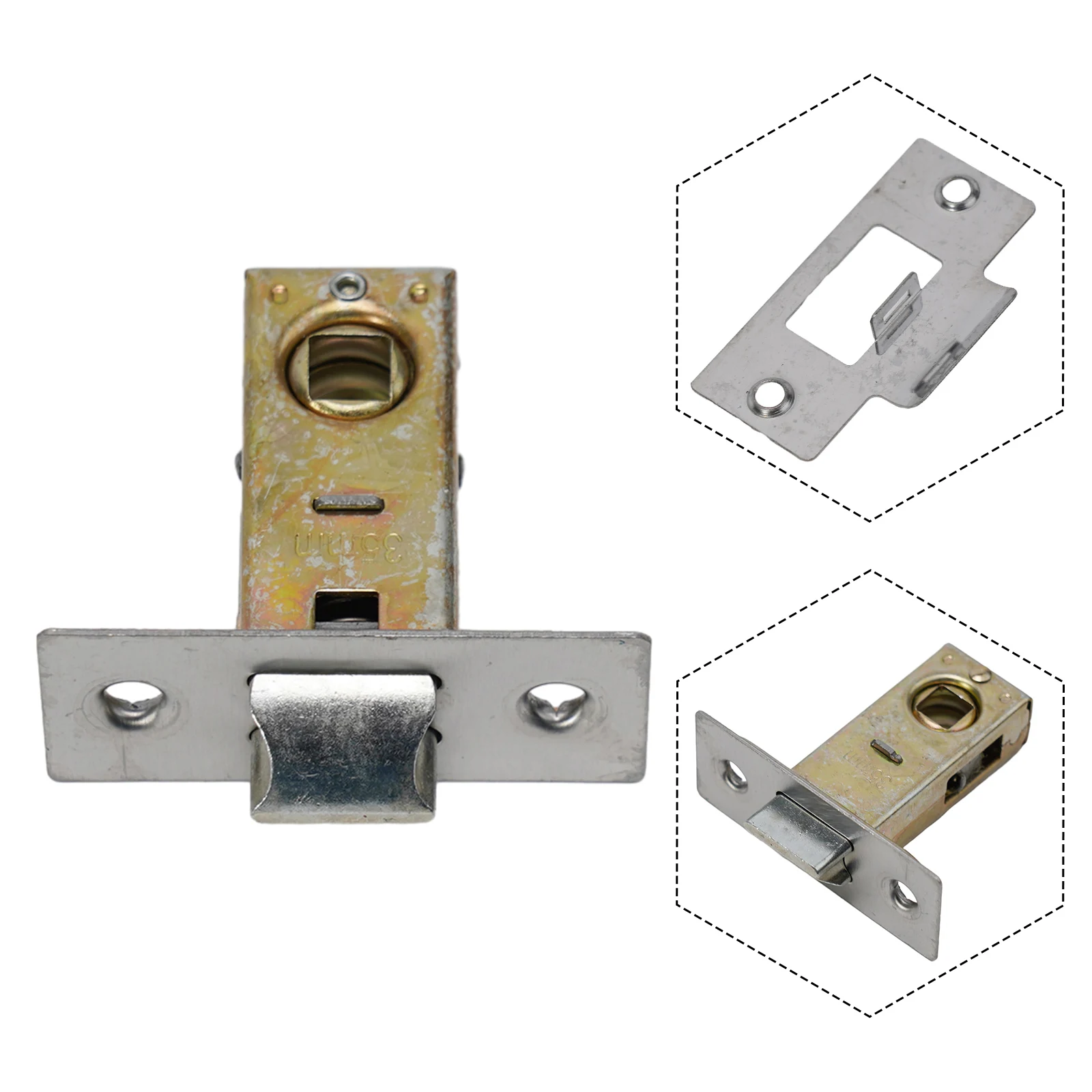 Tubular Mortice Latch for Internal Doors Zinc Alloy Construction Suitable for Unsprung Door Furniture Reversible Use