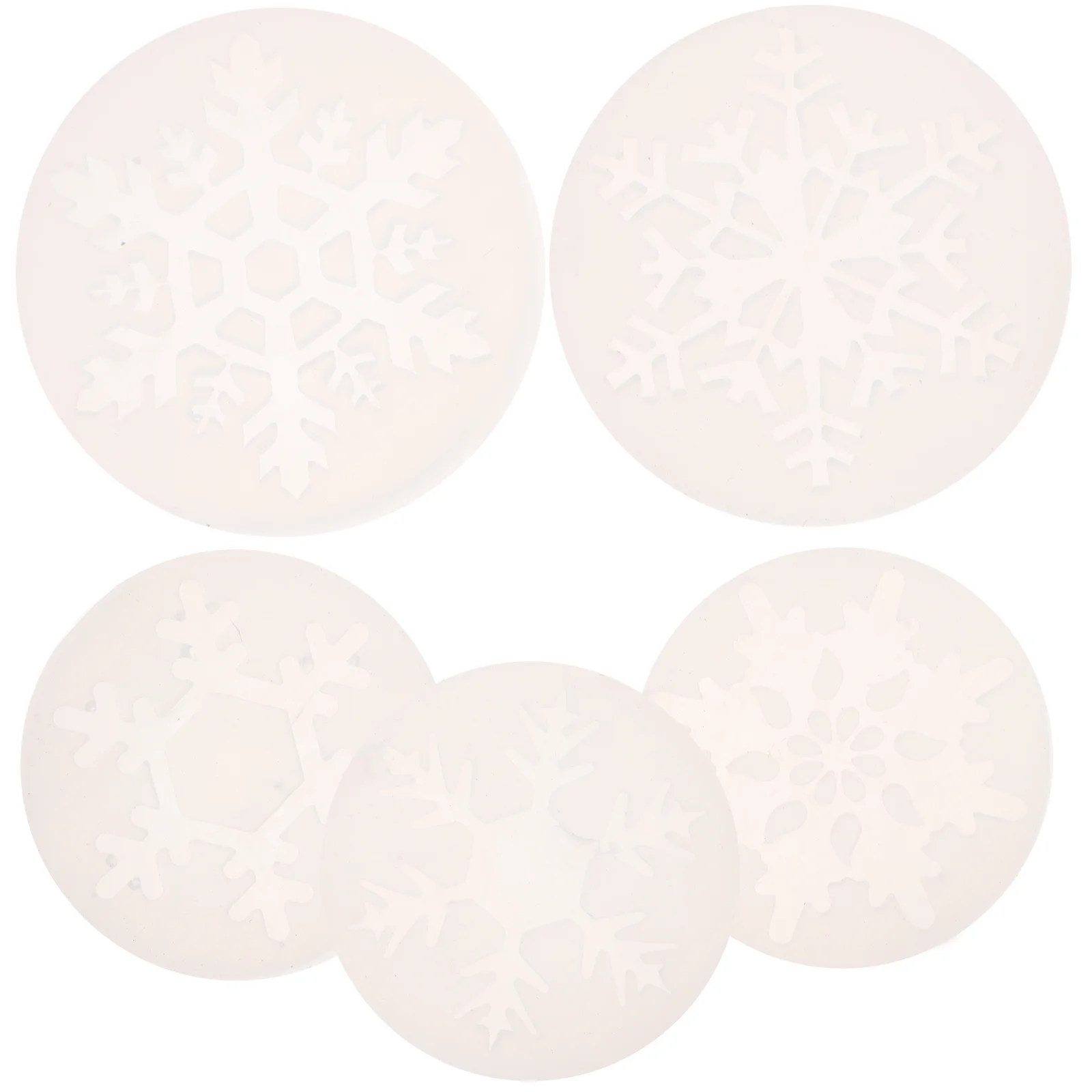 

5 Pcs Jewelry Making Mold Snowflake Cell Phone Mobile Decoration Tools Silicone Crafting Clay Molds