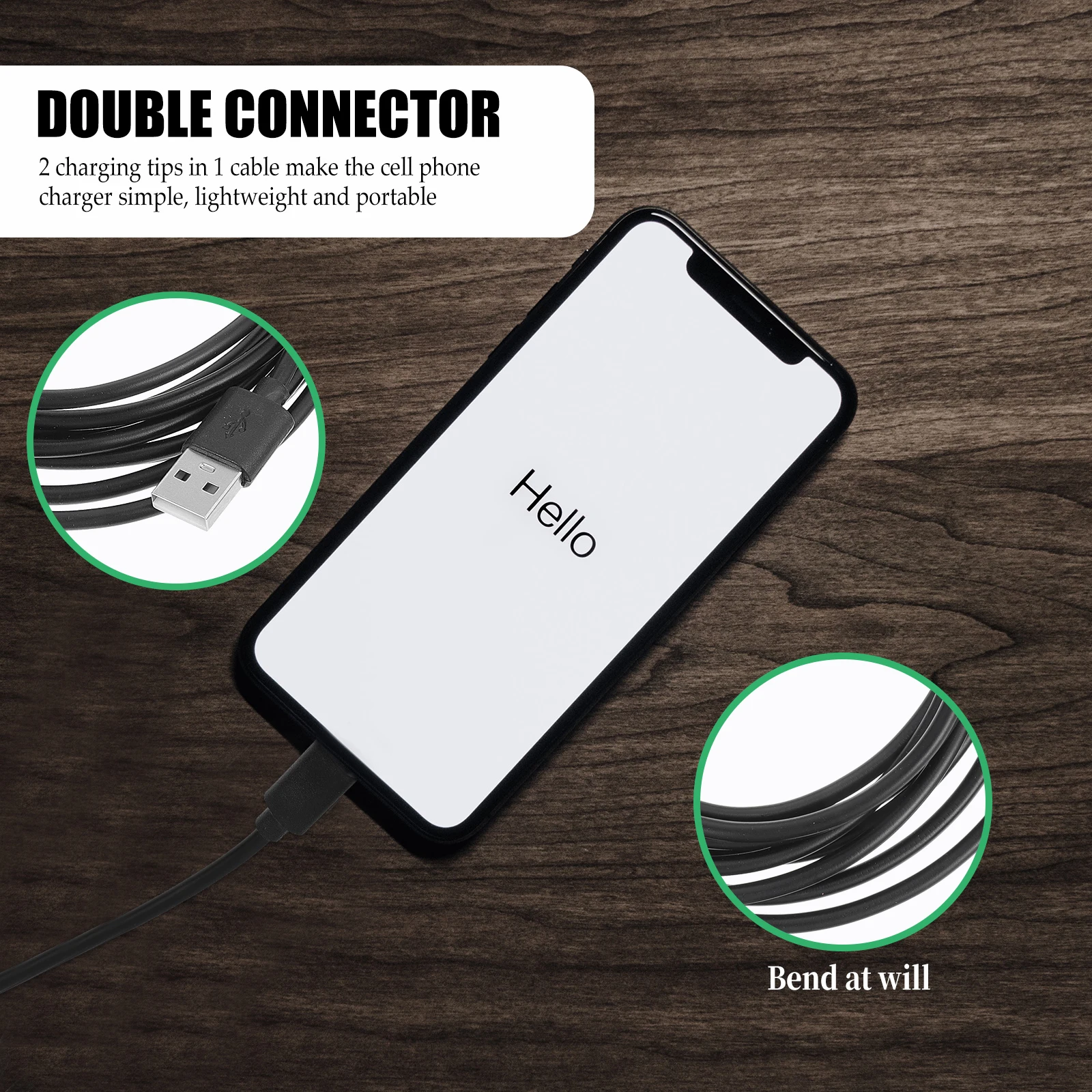 

2Pcs Game Machine Charging Cable 3M Long USB 20 Interface Fast Charge Data Cable for Charging Data Line