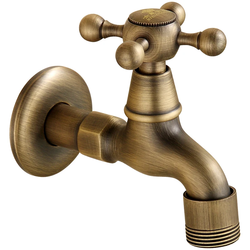

Brass antique faucet retro European style suitable for washing machine mop pool antique 4 points interface