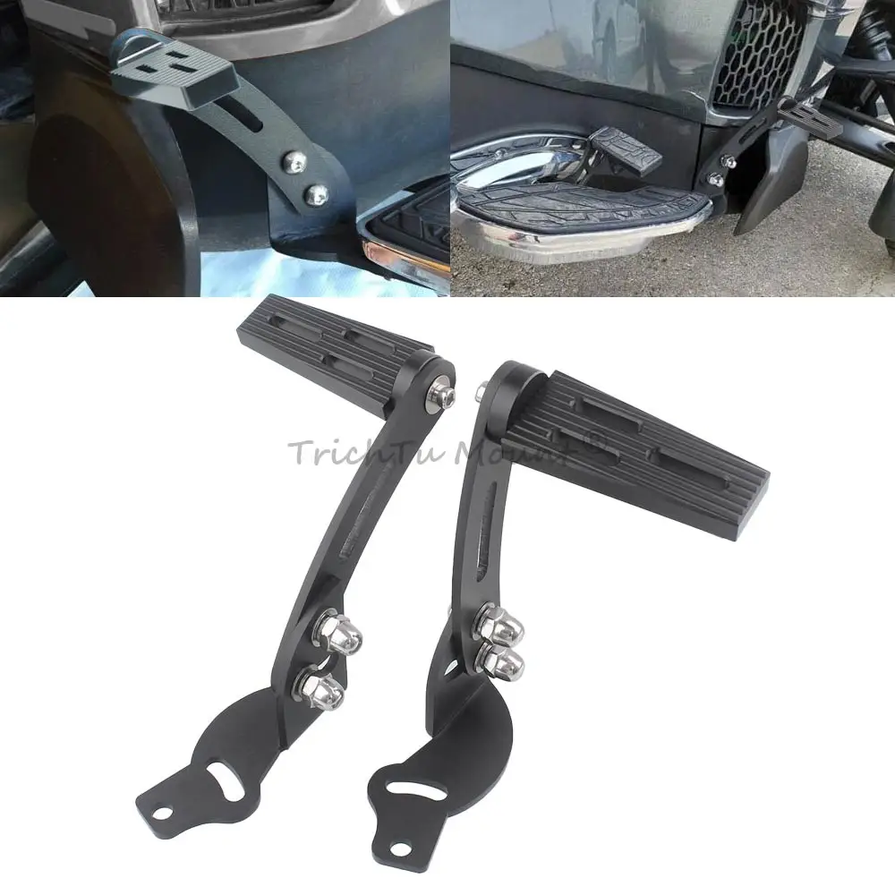 1-paire-de-repose-pieds-pour-plancher-kit-d'extension-de-repose-pieds-pour-plancher-reglable-compatible-avec-can-am-spyder-rt-2010-2019-noir