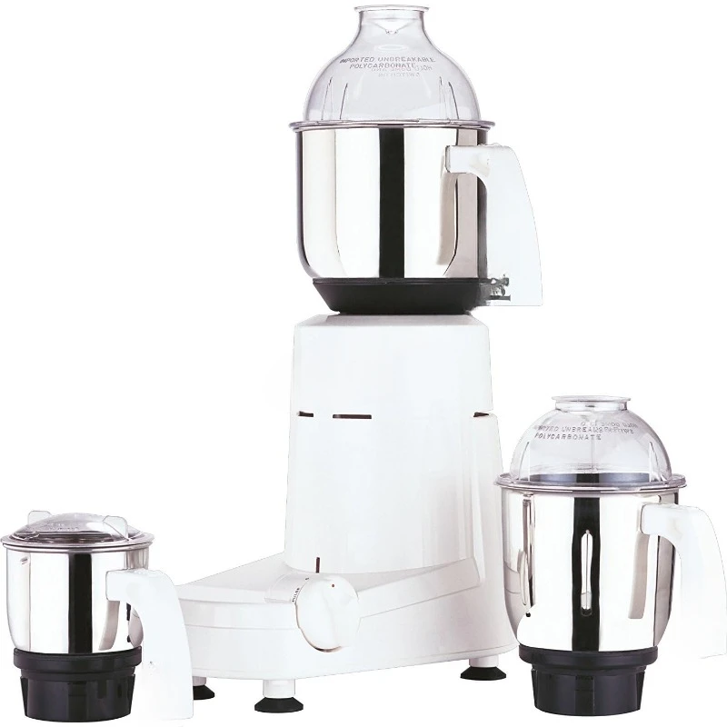 Plus Mixer Grinder 110-Volt for use in USA/Canada, white, 3-jar