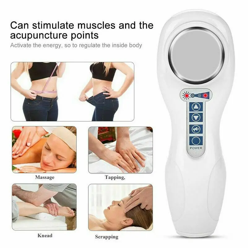 Uso doméstico portátil ultrassom massageador dor terapia cuidados com a pele 1mhz ultra-sônica