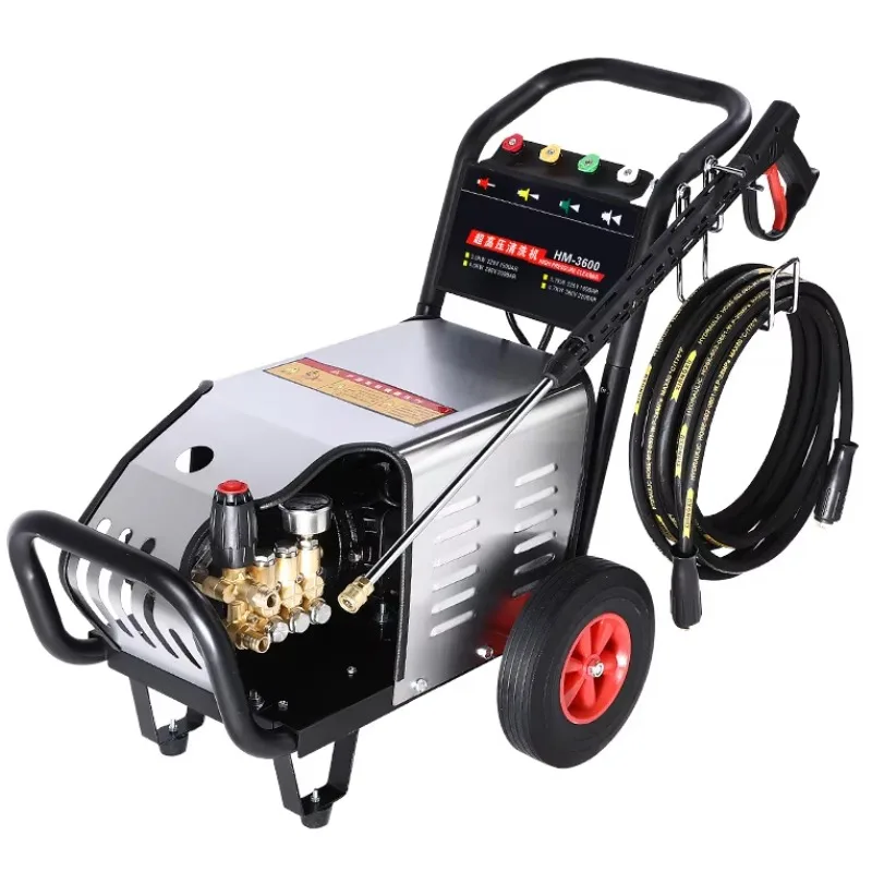 Commercial High-Pressure Car Washing Machine Electric Floor Dirty Cleaning Machine Power Farm Road Mud Spray Equipment