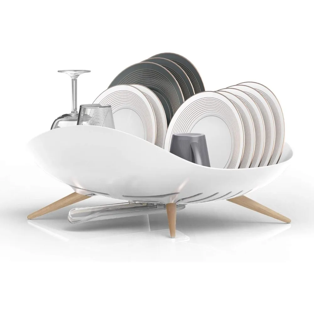 

Dish Rack, Dish drainer with Swivel Spout for Kitchen Counter, Easy Installation, Durable, Rustproof