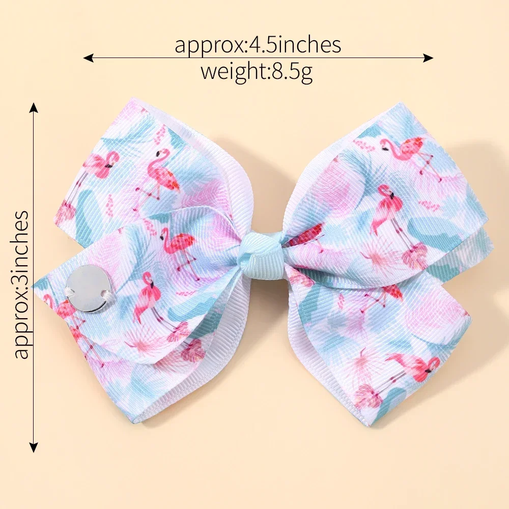 Horquillas para el pelo con estampado de unicornio JOJO para niña, pinzas para el pelo de Boutique, accesorios para el cabello para bebé, 4,5 pulgadas, 1 unidad