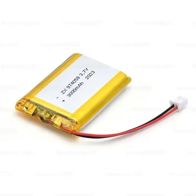 1-10 unidades 974058 Bateria lipo de 3000mAh 3.7V recarregável de