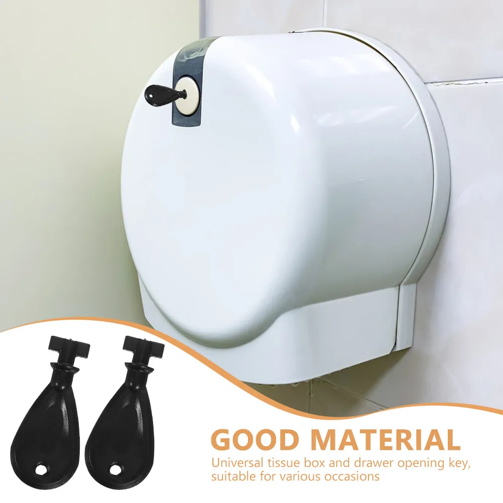 2Pcs Commercial Toilet Paper Dispenser Keys for Offices Restaurants Hotels Quick Setup Portable Strong Universal Tissue Holder