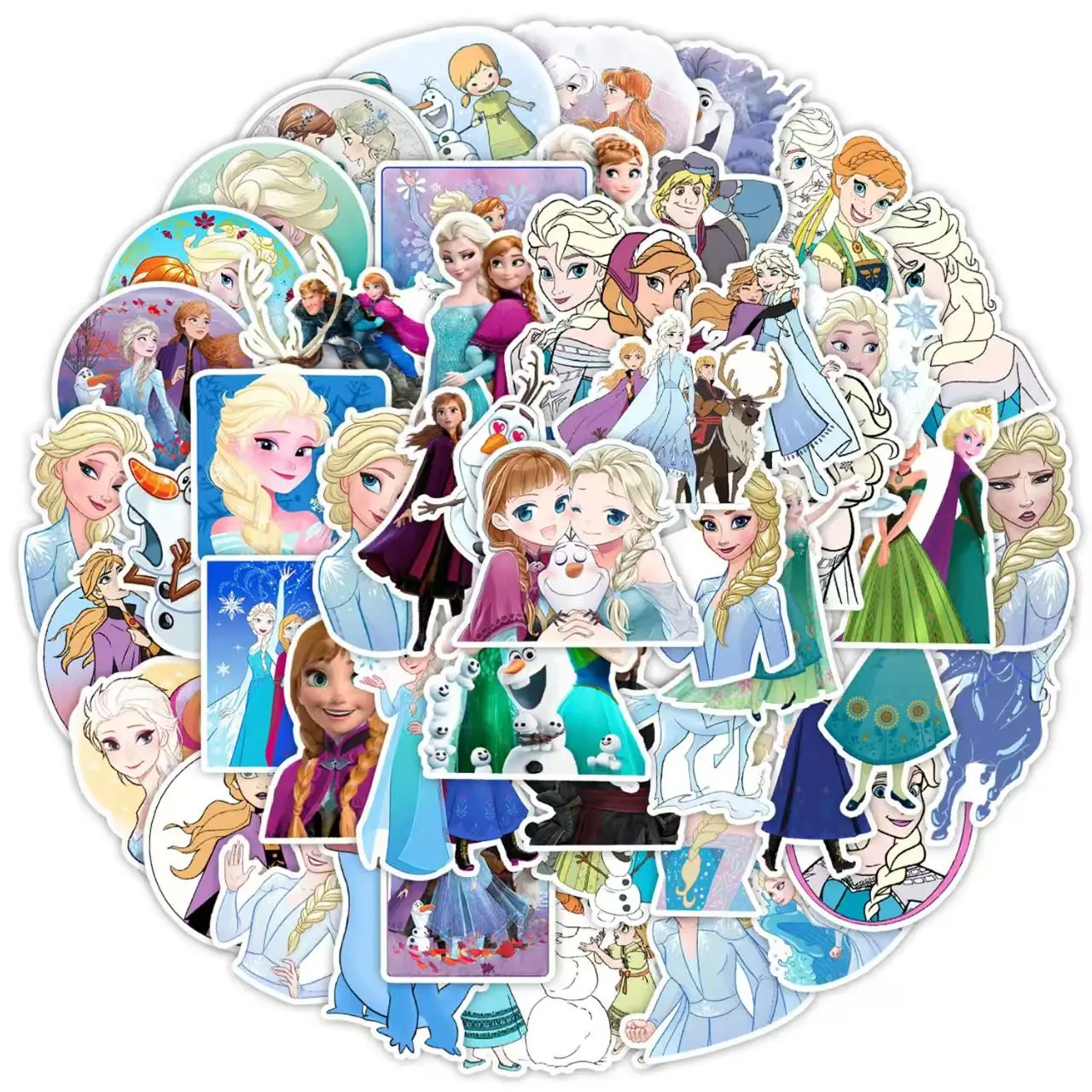 @50 stuks Disney cartoon gemengde prinses Mickey stickers gitaar bagage DIY stickers bagage decoratie mobiele telefoon notitieboekje cadeau